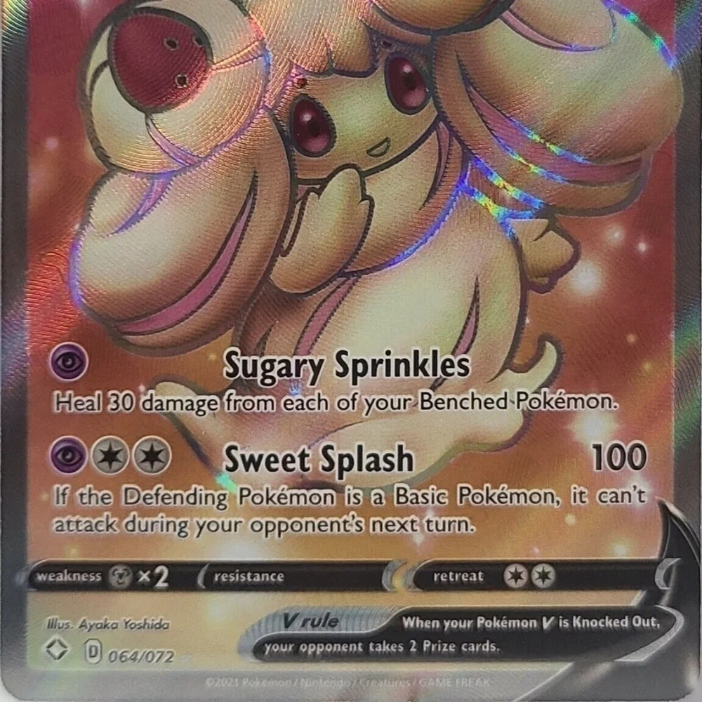 Alcremie V 064/072 Shining Fates NM Full Art Ultra Rare Pokemon Card